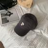 Boné Baseball Bordado Casual Estilo Coreano Ding Go Versátil para Mulheres Rosto Pequeno Primavera e Verão Par Casal Macio Boné Superior para Homens