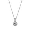 Collar de moissanita de imitación de 2 quilates para mujer, chapado en platino PT950, cadena de clavícula con colgante de ocho corazones y ocho flechas de circonita.
