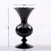 Jarrón Negro de Vidrio Vintage Estilo Francés Contenedor Hidropónico para Flores para Sala de Estar Arreglo Floral Escritorio Decoración del Hogar