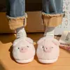Exterior 2026 Invierno Nuevo Interior Hogar Pantuflas de Algodón para Mujer Cálidas con Talón Semi-Cubierto Zapatos Peludos Más Terciopelo Venta al por Mayor