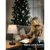 Lámpara de Mesa de Lino con Carga USB Personalizada por el Fabricante Interruptor de Cremallera Lámpara de Mesita de Noche Lámpara de Mesita de Noche para Dormitorio Luz Nocturna LED