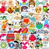 Preço Fixo50 Adesivos de Graffiti Cartoon Veterinário para Animais de Estimação, Cuidados Hospitalares e Adesivos de Animais, Provenientes Diretamente do Exterior