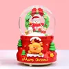 Nuevo producto transfronterizo: Caja de música de bola de cristal brillante de Papá Noel, un regalo de Nochebuena para amigos, decoración de habitación, adorno de escritorio