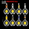 Botella de licor 2-2 botella de vino pequeña vidrio vacío 100ml con tapa botella de degustación 250ml medio kilo
