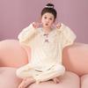 Pijama para niñas Padre-Hijo Madre e Hija Primavera y Otoño Casual Niñas Lindo Manga Larga Traje para niños Ropa para el hogar para niños