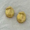 Pendientes Ovalados Minimalistas Vintage con un Diseño de Nicho de Lujo Ligero, Elegancia Sofisticada, Pendientes Irregulares Cepillados Simples