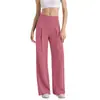 Pantalones de Yoga de Pierna Recta de Secado Rápido Levantamiento de Glúteos Melocotón Adelgazantes Favorecedores Pierna Ancha Ropa Exterior Deportiva Fitness Pantalones de Yoga para Mujer Cintura Alta