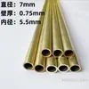 Diámetro 1 2 3 4 40 50 mm tubo redondo pequeño de latón capilar hueco de pared delgada h62/h65 tubo de latón protección ambiental