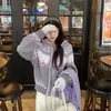 Cardigan Suéter com Capuz e Zíper Estilo Hong Kong Fair Isle para Mulheres, Tricô Quente Espessado Jacquard de Primavera Novo