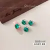 Arte de uñas con diamantes K9 sin base, azul transparente brillante de moda, lujo, arte de uñas con acabado de diamante grande, bola de diamante para uñas