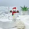 Llavero Colgante Muñeco Navideño Tridimensional Regalo Navideño Pequeño Colgante para Mochila de Santa Claus Árbol de Navidad