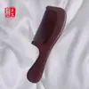 Pente de Sândalo Vermelho Doméstico Madeira Maciça Cabo Longo Pente de Madeira Dentes Densos Pente Lua Pente de Sândalo Esculpido Presente Comemorativo