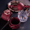 Ji Yu Tentação Conjunto SM de Bondage Vermelho com 12 Peças, Brinquedo Adulto Alternativo para Restrição e Intimidade na Hora de Dormir
