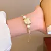 Pulsera Popular para Estudiantes, Linda Pulsera Trenzada de Gatito Crema de Chocolate, Joyería de Mano de Moda Versátil de Nicho