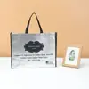 Bolsas Cosidas No Tejidas, Bolsas Ecológicas Engrosadas Personalizadas, Bolsas de Compras de Ropa Reciclables, Bolsos de Mano Portátiles de Alta Gama