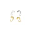 Chapado en Cobre Oro Real de 18K Hebilla de 9 Caracteres de un Lado Cubierta de Gancho con Cadena de Cuentas para Pulsera Collar con Conservación de Color Cubierta de Oro Colgante Hebilla B82