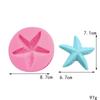 Serie Vida Marina Pegamento de Yeso Adornos Serie Océano Estrella de Mar Concha Caracola Molde de Silicona Decorativo