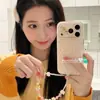 Ins fan amarillo pequeño floral caricatura lente aplicable iphone18promax funda de teléfono móvil Apple 17pro para mujer 16 nuevo