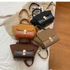 2023 Primavera e Verão Nova Bolsa Pequena Feminina Fosca Europeia e Americana Corrente Bolsa Crossbody Portátil Retro Simples Asas Bolsa Feminina