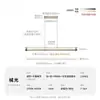 Lirio de Ensueño Luz Mecánica Bauhaus Luz Italiana Lujo Minimalista de Gama Alta Lineal Tira Larga Luminaria Colgante Minimalista para Comedor