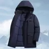 Chaqueta de Algodón de Invierno para Hombres de Mediana Edad y Mayores, Holgada de Estilo Casual de Negocios, Engrosada Cálida, Ropa de Algodón para Protección contra el Frío, Estilo Papá, Abrigo de Algodón para Personas Mayores