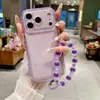 Funda para iPhone 18 Pro Max Chica Gordita Niebla de Hielo, Apple 17 Protección Completa Antigolpes, 16 con Correa de Muñeca Funda Suave