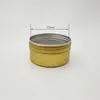 Caja de Aluminio Dorada 180g 83*38mm Lata de Aluminio con Ventana Caja para Pasteles de Gama Alta Caja de Aluminio Caja de Embalaje para Regalos de Navidad