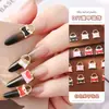 Accesorios de Arte para Uñas Estilo Nuevo Mini Bolso de Moda Dibujos Animados Metal Esmalte Estilo Chanel Decoraciones para Uñas de Niña
