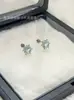 Brincos de Zircônia Azul Super Brilhante em Formato de Gota Estilo Retro Temperamento Fashion para Mulheres Explosões Transfronteiriças Brincos de Aço Titânio para Mulheres