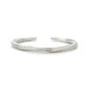 Pulsera de anillo Mobius vintage hecha a mano para hombres y mujeres, pulsera para parejas, un par de joyas de plata tailandesas, pulsera abierta de aleación de moda