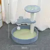 Nido para Gatos, Tabla Rascadora Cálida de Invierno para Gatos, Nido para Gatos, Marco Vertical de Sisal Resistente al Desgaste y que No Suelta Pelo para Trepar Gatos, Juguetes y Suministros para Gatos