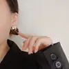 Pendientes de Aro en Forma de C Estilo Coreano ins Nicho Pendientes Simples Elegantes Pendientes de Estilo Frío Aguja de Plata 925 Pendientes Geométricos