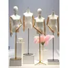 Tienda de ropa accesorios para maniquíes ropa de mujer ventana maniquí de medio cuerpo perchero muñeca falsa maniquí de vestido de novia soporte de exhibición