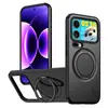 Funda protectora mate tipo piel anticaíble adecuada para Google Pixel 10A 11Pro XL Carcasa con anillo para teléfono