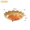Bol de Fruta de Plástico de Lujo Ligero Sala de Estar Celebridad de Internet Hogar Alto Valor Estético Tacto Premium Plato Exhibidor de Dulces y Snacks Pie Alto Giratorio