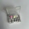 Juego de 5 Piezas de Cabezales de Lijado para Manicura, Cabezal de Lijado para Manicura Compatible con Lijadora, Herramienta para Remover Uñas, Set de Manicura