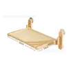 Hamaca para Gatos, Nido para Gatos, Universal para Todas las Estaciones, Ventana Plegable de Madera Maciza, Cesta Colgante para Gatos, Ventosa, Cama Colgante para Gatos, Transpirable para Exposición al Sol