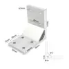 Asiento de Esquina de Perfil de Aluminio 20 30 40 45 60 80 Estándar Europeo Estándar Nacional Ángulo Recto de 90 Grados Extrusión Código de Esquina Conector
