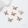 Pingente de borboleta super fada de zircônio com preservação de cor de bolso de ouro 14K, pulseira feita à mão, colar, brincos, joias, pingente, berloque