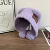 Gorro de Punto con Parche de Orejas de Oso Lindo Estilo Japonés para Mujer, Cálido para Otoño e Invierno Protección para las Orejas Circunferencia de Cabeza Grande Gorro de Punto con Pompón