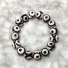 Pulsera de Ágata Estilo Antiguo de Zang para Hombres, Cuentas Dzi Antiguas con un Ojo, Accesorios Simples, Modernos, Personalizados y de Alta Gama para Mujeres, Joyería