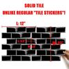 Directo de fábrica autoadhesivos 3D gota de pegamento pegatinas de pared decoración de pared ladrillo cuadrado pequeño impermeable resistente a las manchas cocina y baño tienda pegatinas de azulejo