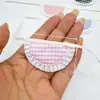 Muñeca Gato Kt Mini Delantal Mini Tela de Cuadros Accesorios para Muñecas Lindo Delantal Accesorios para Muñecas de Algodón