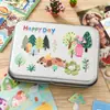 Libro de pegatinas de papel recubierto Xinmo, envío directo de una pieza, materiales creativos de estilo japonés infantil para journaling, decoración diaria y collage