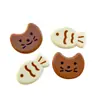 Gato pez lindo pequeño acrílico diy accesorios funda de teléfono móvil agujero zapatos pasador de pelo accesorios para el cabello material de parche