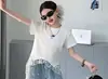 Conjunto de Mezclilla para Niñas Verano 2026 Nuevo Estilo para Niñas Mayores, Camisa de Mezclilla de Manga Corta con Adorno de Encaje, Pantalones de Pierna Ancha con Estampado Graffiti Modernos