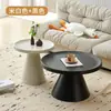 Mesa de Centro para Sala de Estar, Uso Doméstico, Mesa de Canto para Sofá, Apartamento Pequeno, Simples, Luxo Leve, Sensação de Alta Qualidade, Redonda, Moderna, Mesa Lateral Minimalista, Mesa Pequena