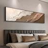 Decoración de cabecera de cama principal pintura textura de ola sala de estar pared de fondo pintura mural simple para casa de huéspedes venta al por mayor