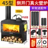 Estufa de Leña para Chimenea de Fuego Real para Calefacción, Adecuada para Casas de Huéspedes, Villas, Uso en Hogar de Invierno, Estufa de Leña Interior Estilo Europeo Rural