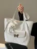 Verano 2025 Nuevo Casual Moda Gran Capacidad Moda Estilo Coreano Bolso Tote de Hombro para Viajes de Color Sólido Casual para Dama